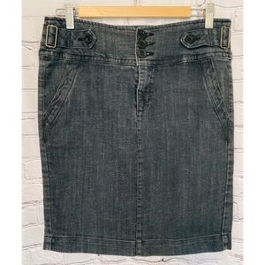 One One • Denim Pencil Skirt